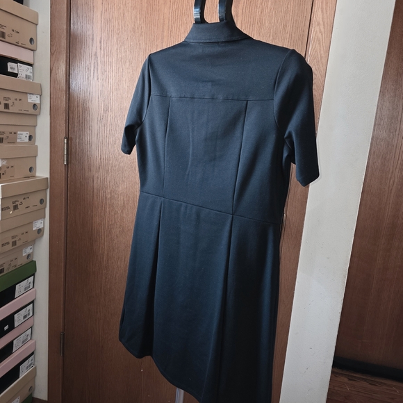 MICHAEL Michael Kors Stretch Ponte Shirtdress In Black  Size Large - Picture 6 of 8